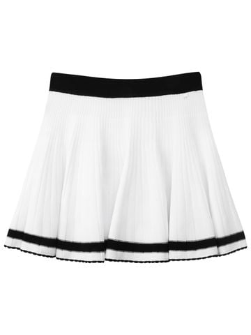 UTAA Wave Flare Knit Skirt : Women's White