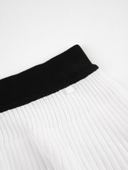 UTAA Wave Flare Knit Skirt : Women's White