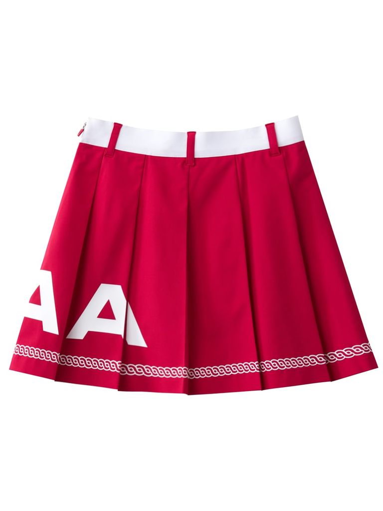 UTAA Logo Scudo Pattern Short Skirt : Women's Pink