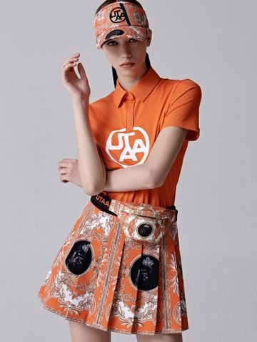 UTAA Panther Buckingham Skirt : Orange
