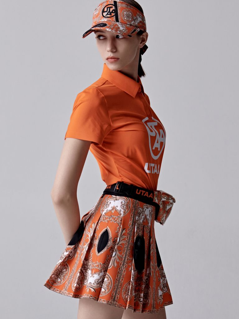 UTAA Panther Buckingham Skirt : Orange