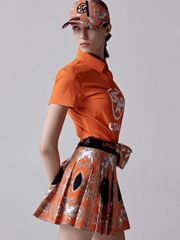 UTAA Panther Buckingham Skirt : Orange