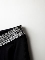 UTAA Triple Lace Flare Skirt : Women's Black