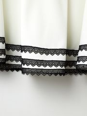 UTAA Triple Lace Flare Skirt : Women's White