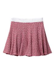 UTAA Ripple Pattern Flare Skirt : Women's Red