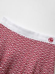 UTAA Ripple Pattern Flare Skirt : Women's Red