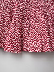 UTAA Ripple Pattern Flare Skirt : Women's Red