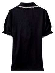 UTAA Ribbon Lace T-Shirt : Women's Black