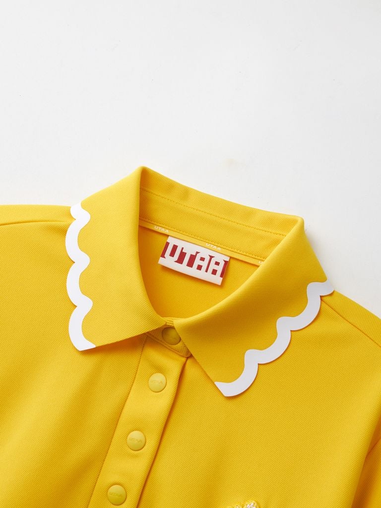 UTAA Tilde Wave Crown Panther T-Shirt : Yellow