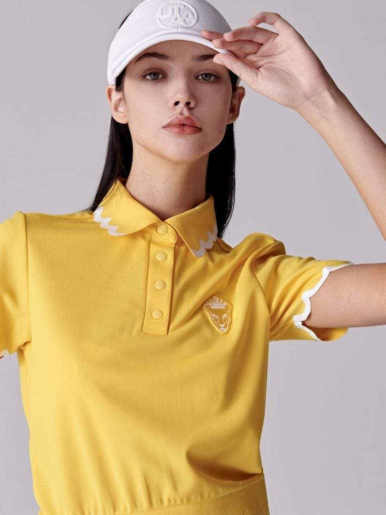 UTAA Tilde Wave Crown Panther T-Shirt : Yellow