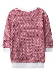 UTAA Ripple Pattern Sleeve T-Shirt : Women's Red