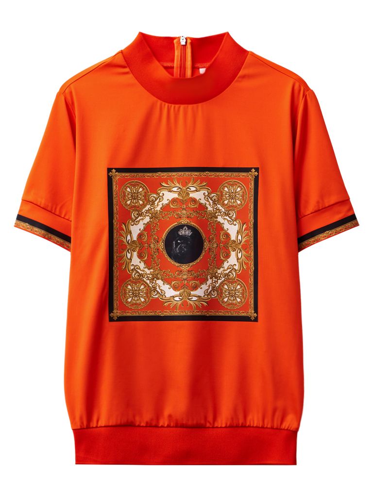 UTAA Canyon Baroque Turtleneck Tee : Women's Orange