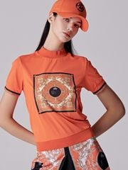 UTAA Canyon Baroque Turtleneck Tee : Women's Orange