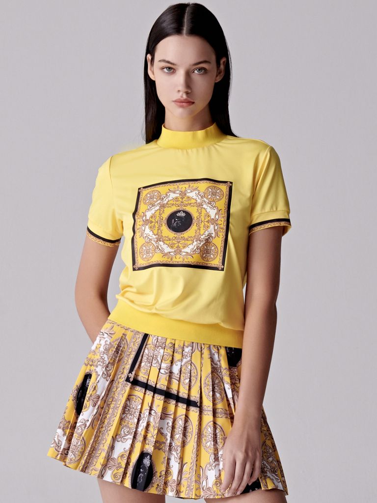 UTAA Canyon Baroque Turtleneck Tee : Women's Yellow