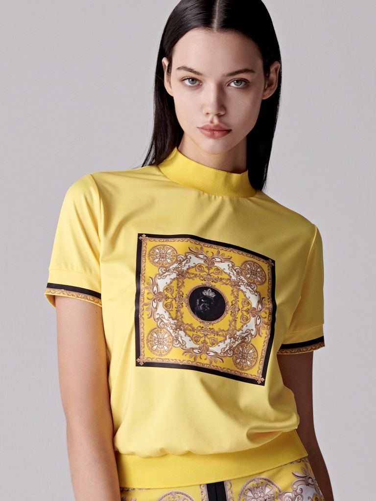 UTAA Canyon Baroque Turtleneck Tee : Women's Yellow