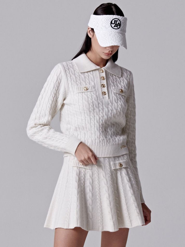 UTAA Ducat Wool Knit Pullover : Women's Ivory