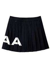 UTAA Bold Logo Flare Skirt : Black