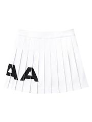 UTAA Bold Logo Flare Skirt : White