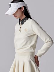 UTAA Punching Lace Flare Skirt : Ivory