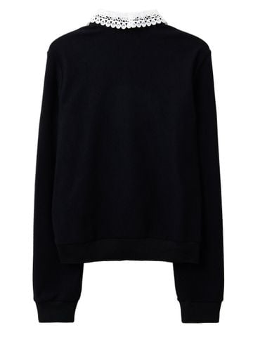 Ducat Punching Lace PK Sleeve : Women's Black