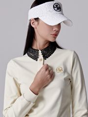 UTAA Ducat Punching Lace PK Sleeve : Women's Ivory