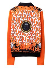 UTAA Blanc Baroque Panther PK Sleeve: Women's Orange
