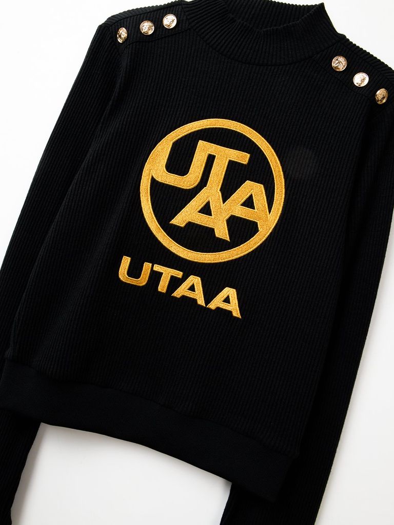 UTAA Gold Emblem Turtleneck Sleeve : Women's Black