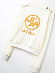 UTAA Gold Emblem Turtleneck Sleeve : Women's White