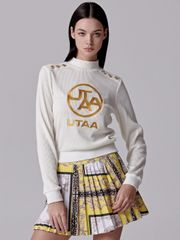 UTAA Gold Emblem Turtleneck Sleeve : Women's White