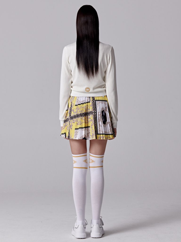 UTAA Gold Emblem Turtleneck Sleeve : Women's White