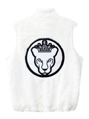 UTAA Crown Panther Fur Vest : Women's Ivory