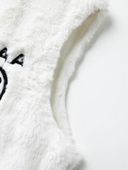 UTAA Crown Panther Fur Vest : Women's Ivory