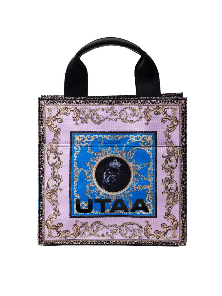 UTAA Neon Baroque Tote Bag : Light Pink