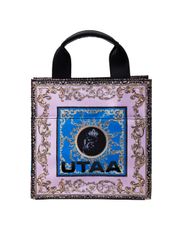 UTAA Neon Baroque Tote Bag : Light Pink