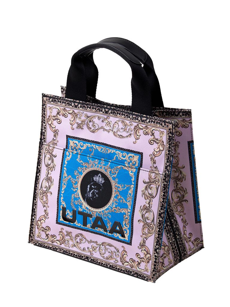 UTAA Neon Baroque Tote Bag : Light Pink