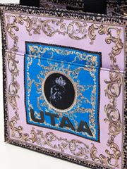 UTAA Neon Baroque Tote Bag : Light Pink