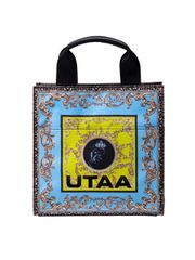 UTAA Neon Baroque Tote Bag : Sky Blue
