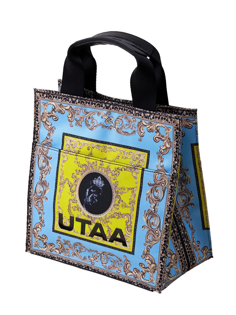 UTAA Neon Baroque Tote Bag : Sky Blue