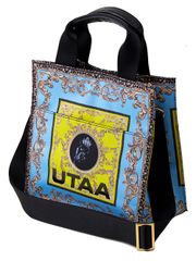 UTAA Neon Baroque Tote Bag : Sky Blue