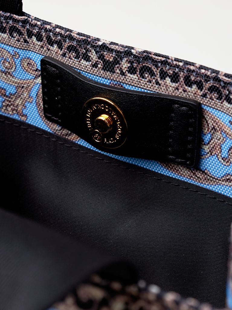 UTAA Neon Baroque Tote Bag : Sky Blue