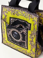 UTAA Neon Baroque Tote Bag : Yellow