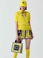 UTAA Neon Baroque Tote Bag : Yellow