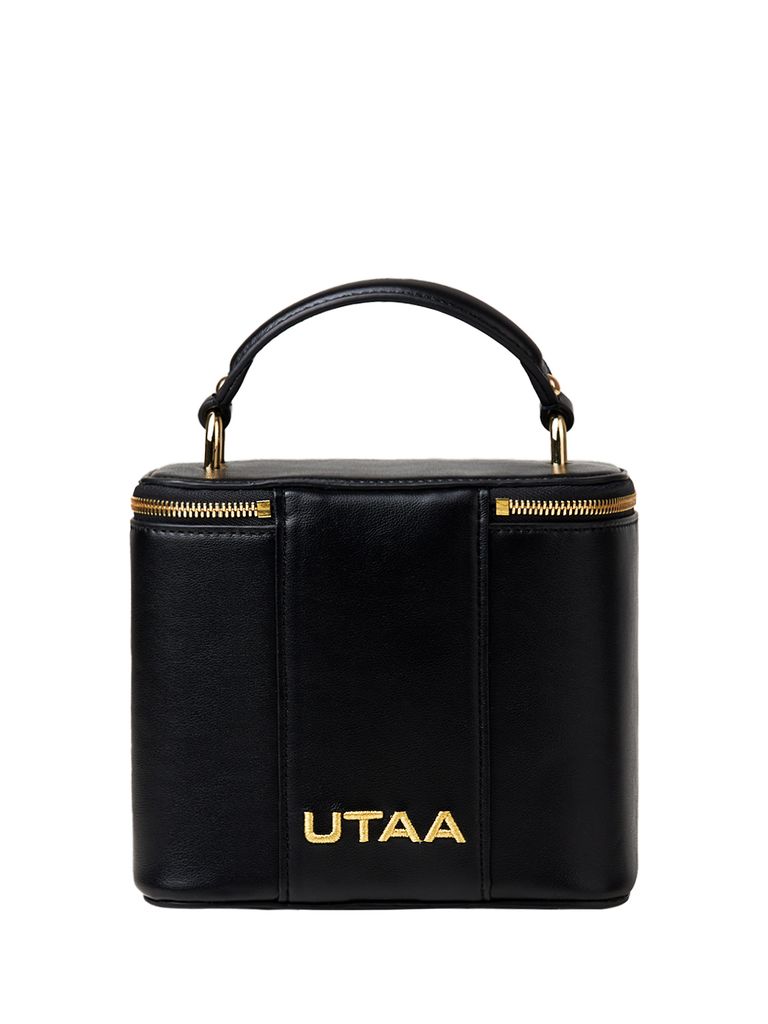 UTAA Molto Color Shade Embossing Mini Tote Bag : Black