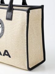 UTAA Tournesol Raffia Tote Bag : Beige