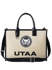 UTAA Tournesol Raffia Tote Bag : Beige