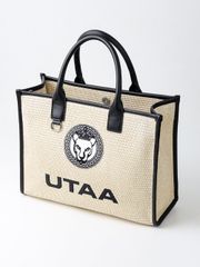 UTAA Tournesol Raffia Tote Bag : Beige