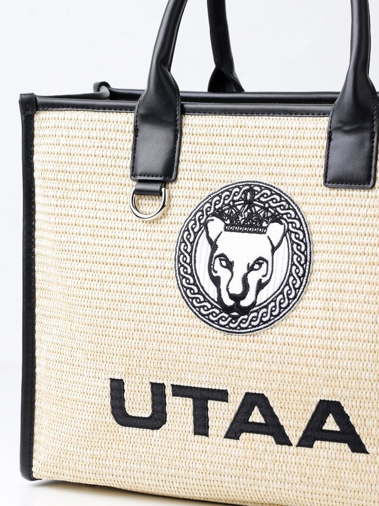 UTAA Tournesol Raffia Tote Bag : Beige