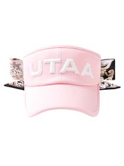 UTAA Color Pearl Baroque Figure Ribbon Sun Visor : Women's Light Pink