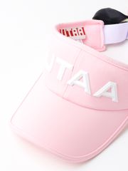 UTAA Color Pearl Baroque Figure Ribbon Sun Visor : Women's Light Pink
