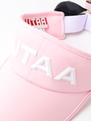 UTAA Color Pearl Baroque Figure Ribbon Sun Visor : Women's Light Pink